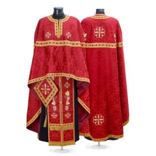 Greek-style Priest Vestment with Embroidery ind156