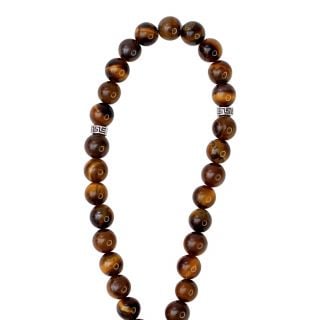 30 beads rosary with gemstones and tassel