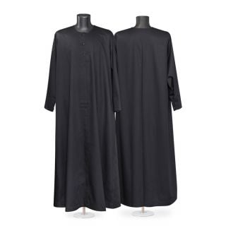 black nun undercassock front view