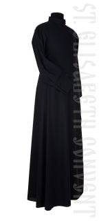 black cotton blend Russian-style undercassock