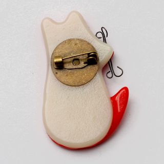Handmade Fox Breastpin