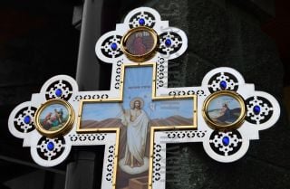 sanctuary cross and icon