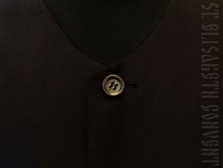 Wool blend sleevles vest monastic