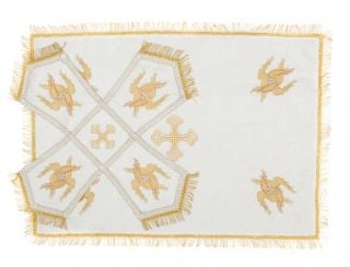white chalice covers