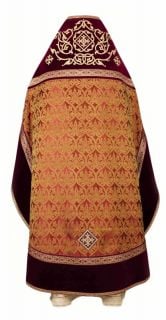 burgundy priest vestment