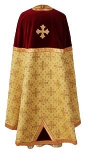 burgundy priest vestment