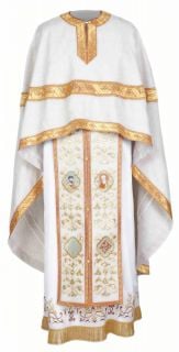 white priest vestment