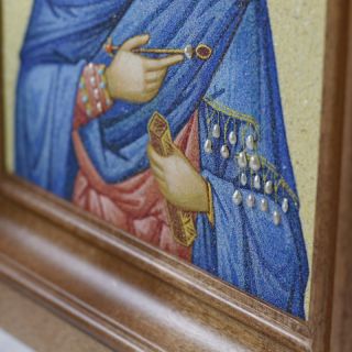 icon of semi-precious stones St Hermione