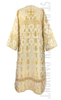 brocade sticharion white and gold