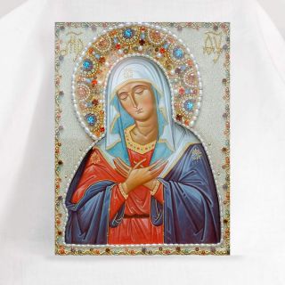 Tenderness icon of the Theotokos with riza