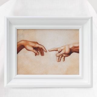 The Creation of Adam gemstone picture