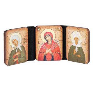 Handmade Triptych Icon
