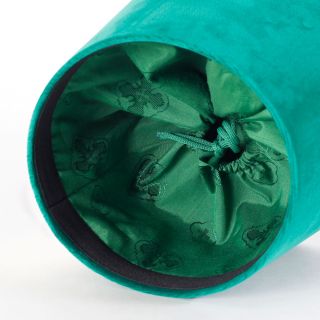 green kamilavka made of velvet