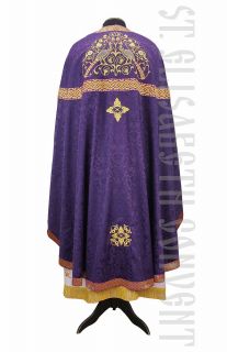 purple Greek-style priest vestment
