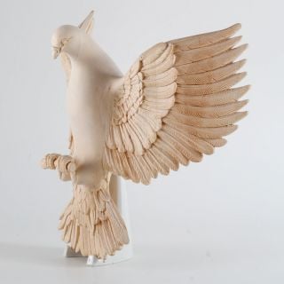 church flying dove statue handcarved