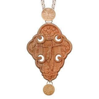 Wooden carved panagia
