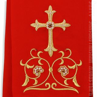 Epistle book,ark with embroidered cross and semi-precious stones