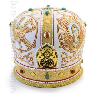 Mitre with Embroidered Symbols of the Holy Evangelists ZSH-M-22-2