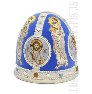 Alexandrian Miter blue / silver