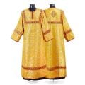 yellow church silk altar server sticharion