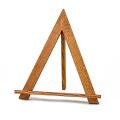 easel shaped wooden icon stand.