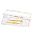 Orthodox wedding candles and kerchief 