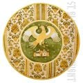 embroidered eagle rug made of decorative fabric