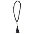 black prayer rope with 50 shungite beads 