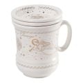 ceramic mug with a lid and infuser strainer