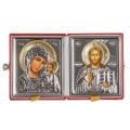 diptych folding icon of Theotokos and Jesus Christ
