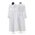 white cotton blend undercassock handmade