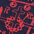 monastic paraman with red embroidery