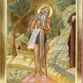 Saint Venerable Onuphrius the Great handpainted icon 