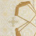 white and gold brocade chalice covers and veil