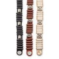 Three-color leather prayer ropes bracelet
