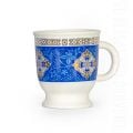 blue holy water cup