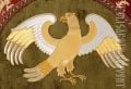 embroidered eagle rug