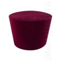 burgundy velvet kamilavka 