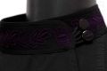 purple embroidered collar