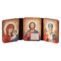 Triptych medium size Our Lady of Kazan Icon