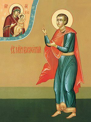 Icon of St Boniface Buy Made in the Workshops of St Elisabeth Convent