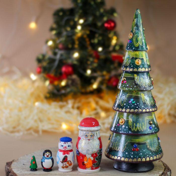Christmas russian nesting dolls cheap