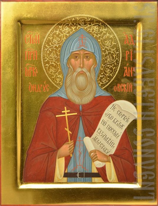 Handpainted Icon of Saint Adrian of Ondrusov