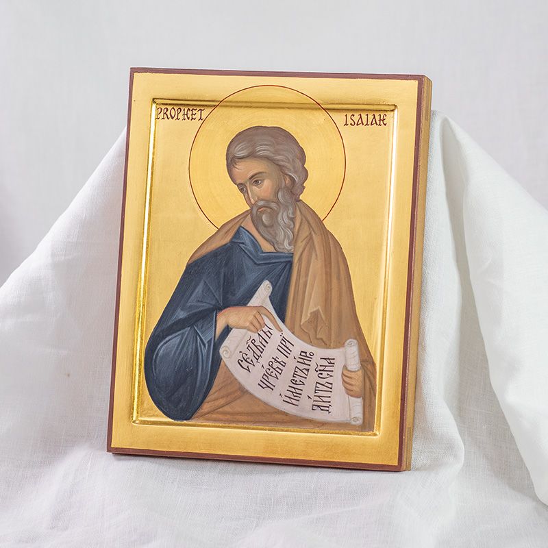 Isaiah Icon Saint Isaiah the Prophet Icon | Tempera Paints