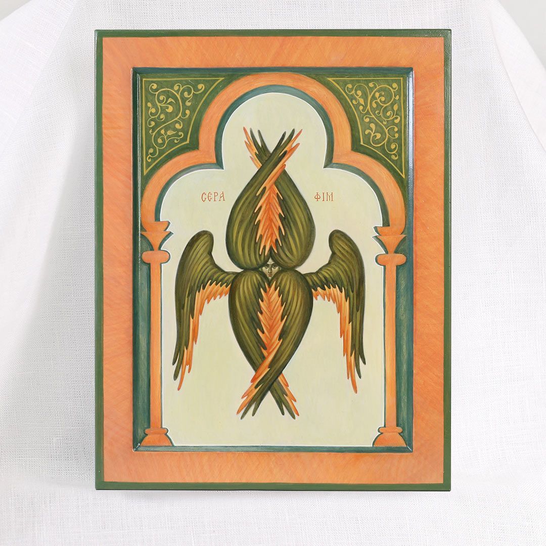 Hand-Painted Icon of Seraph - Icon Painting Studio