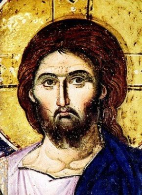 icon of christ the pantocrator fresco