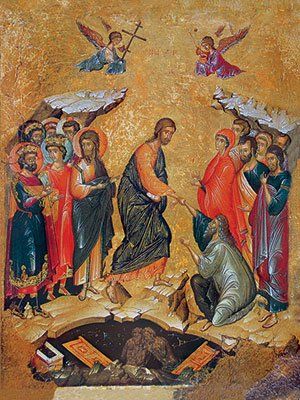 An icon of Resurrection of Christ