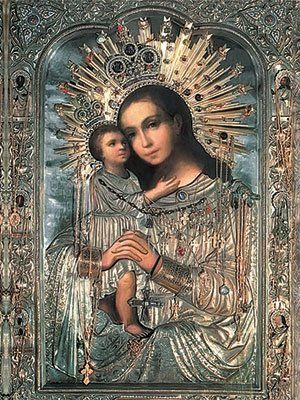 An icon of the Mother of God the Seeker of the Lost