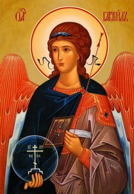 An icon of St Gabriel the Archangel