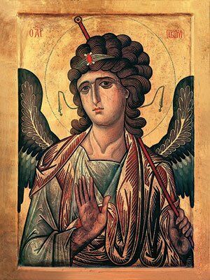 An icon of St Gabriel the Archangel